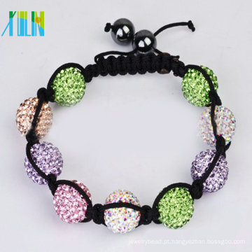 pulseira de strass artesanais de strass shamballa XLSBL084